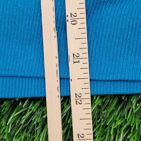 Vintage 90s Hanes Blank Sweatshirt Womens Large 21x22 Boxy Blue - Picture 11 of 11